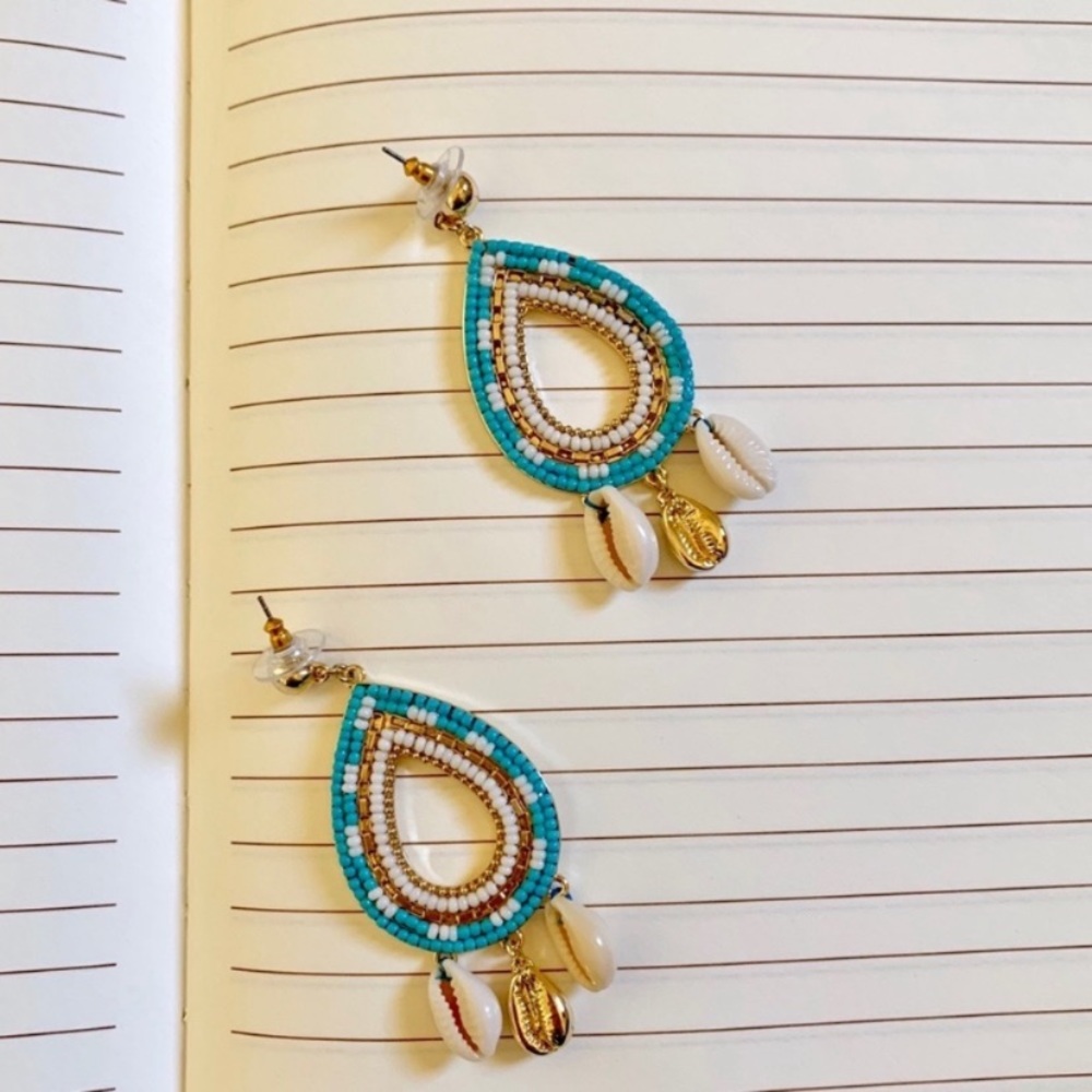 Rebecca Minkoff Louisa Shell Chandelier Earrings - Picture 8 of 8